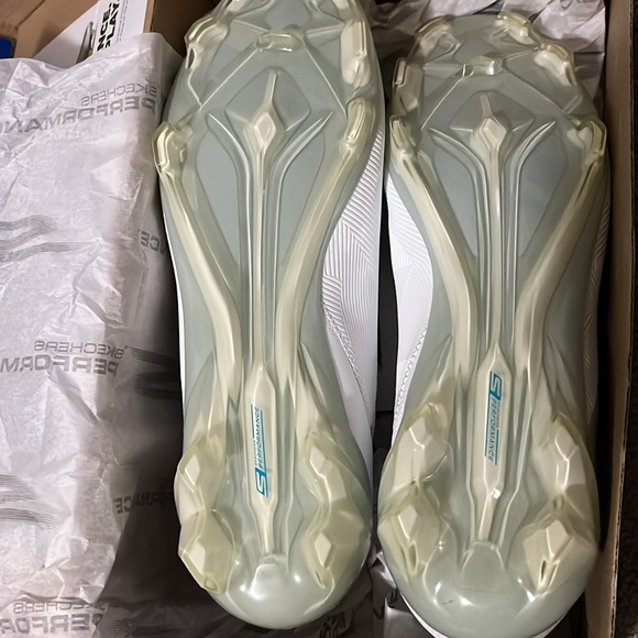 Sketchers Men’s GO FG-REFLEX Cleats Wht/Blu Size 12 - Picture 7 of 7